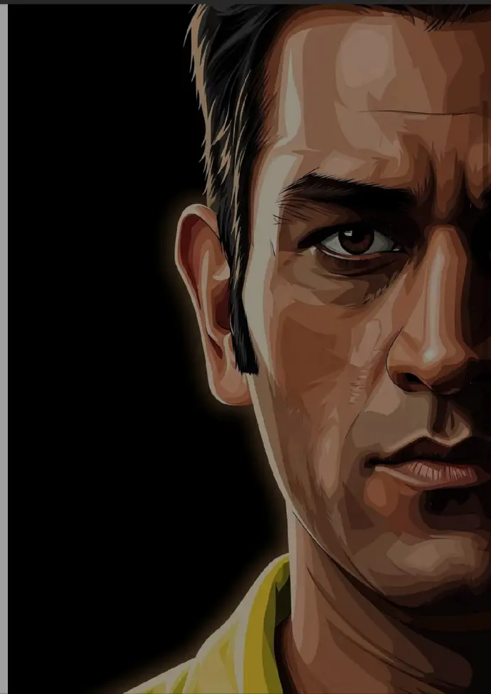 Ms Dhoni Art Frame