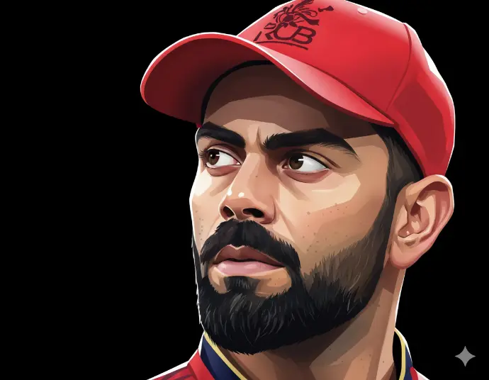 Virat Kolhi Digital Art